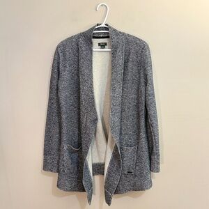 Roots Peppered Grey Open Cardigan Sweatshirt